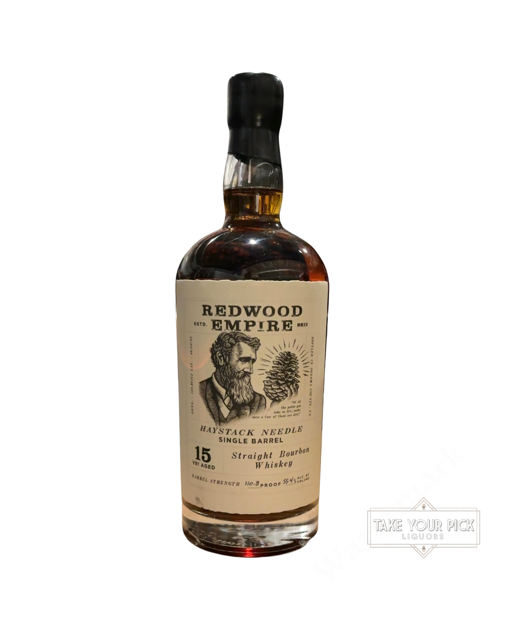 2022 Redwood Empire Trevor’s Haystack Needle Single Barrel Straight Bourbon Whiskey 110.8 Proof