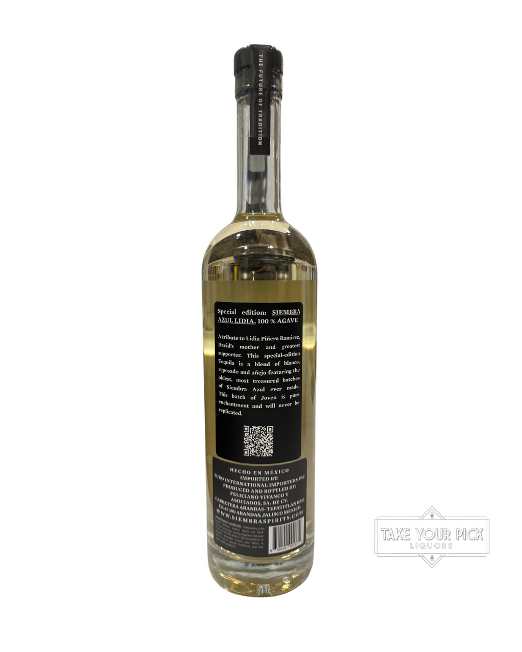 2022 Siembra Azul Lidia Special Edition Tequila Joven 80 Proof 750ml