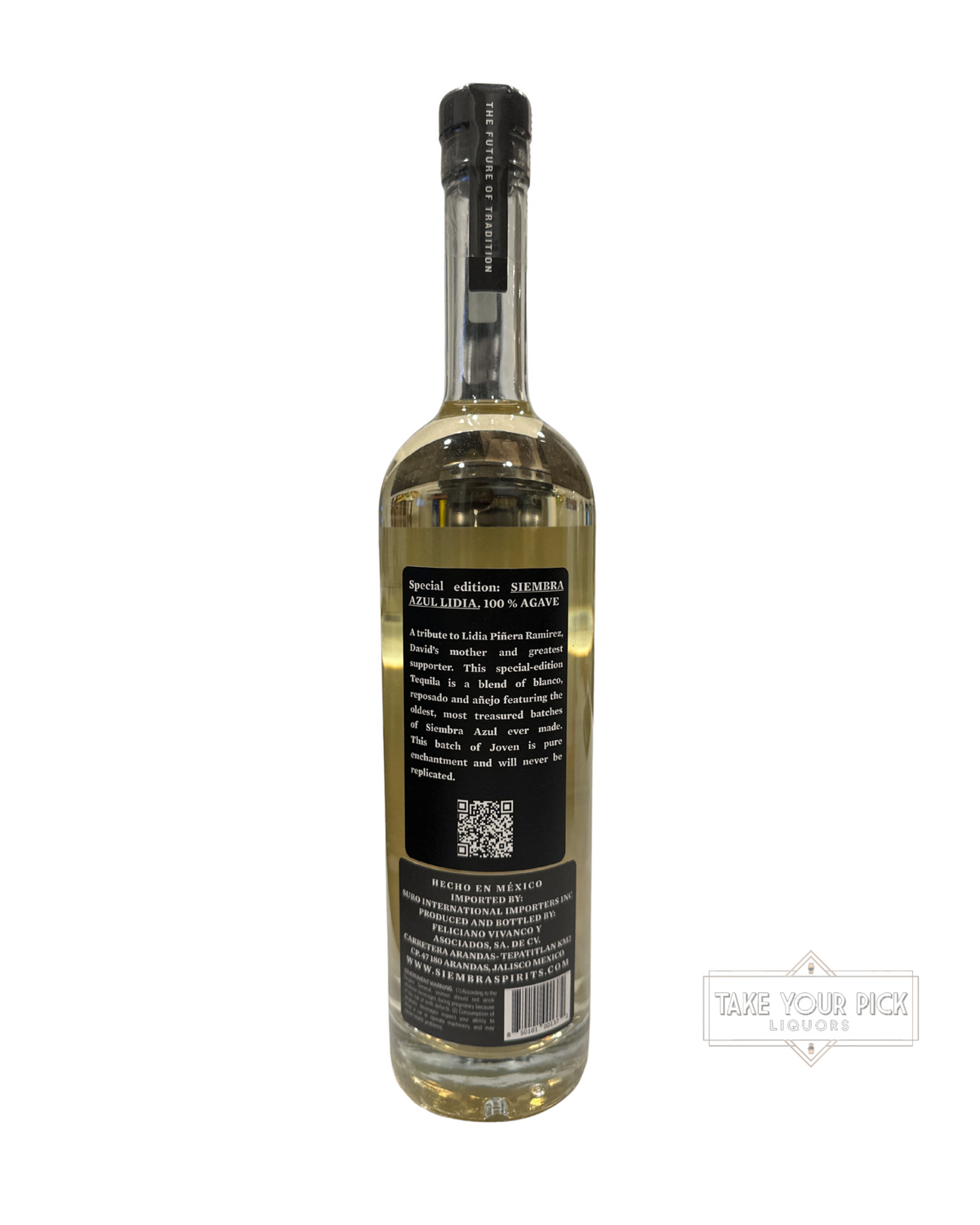 2022 Siembra Azul Lidia Special Edition Tequila Joven 80 Proof 750ml