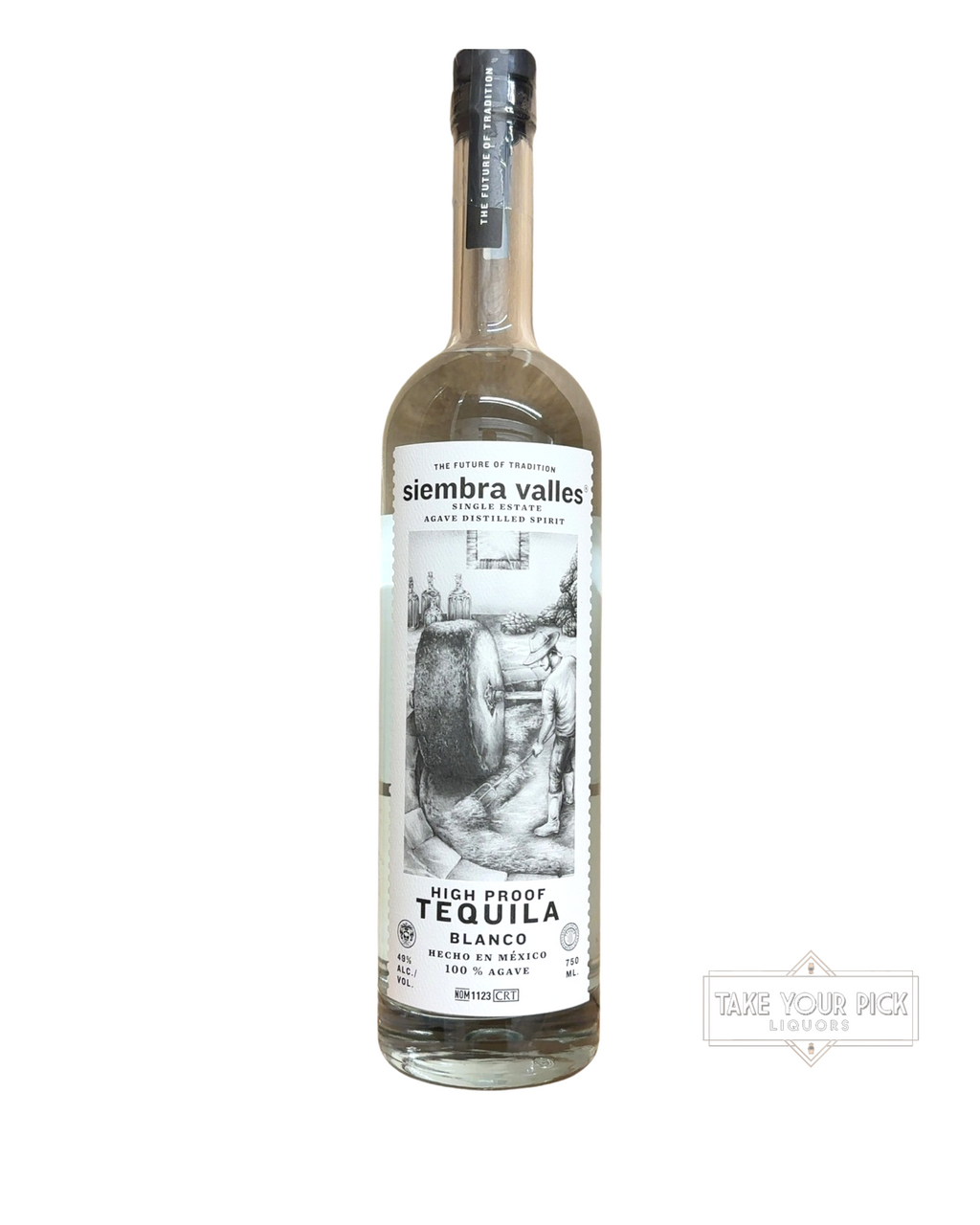 2022 siembra valles High Proof Tequila Blanco 98 Proof 750ml