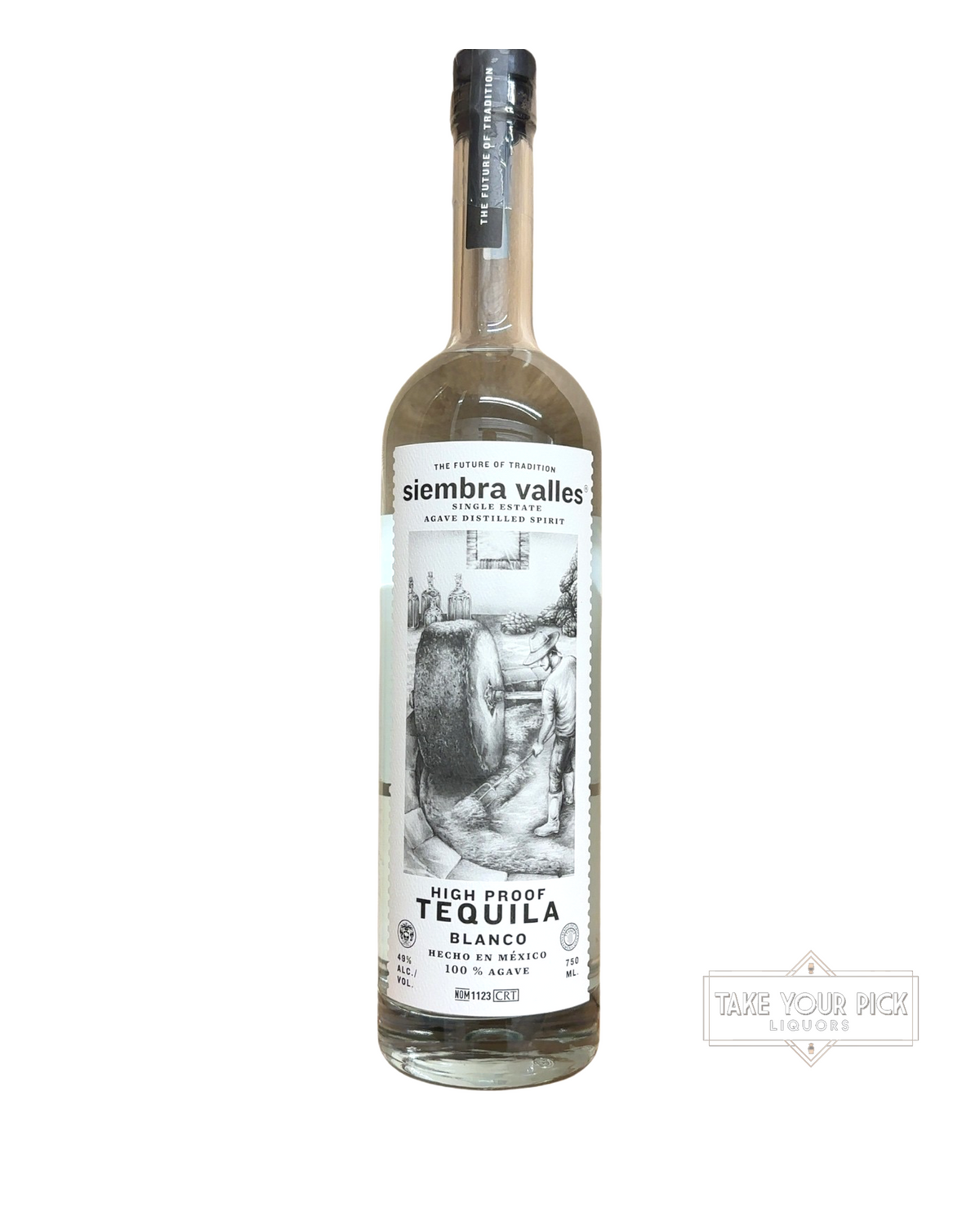 2022 siembra valles High Proof Tequila Blanco 98 Proof 750ml