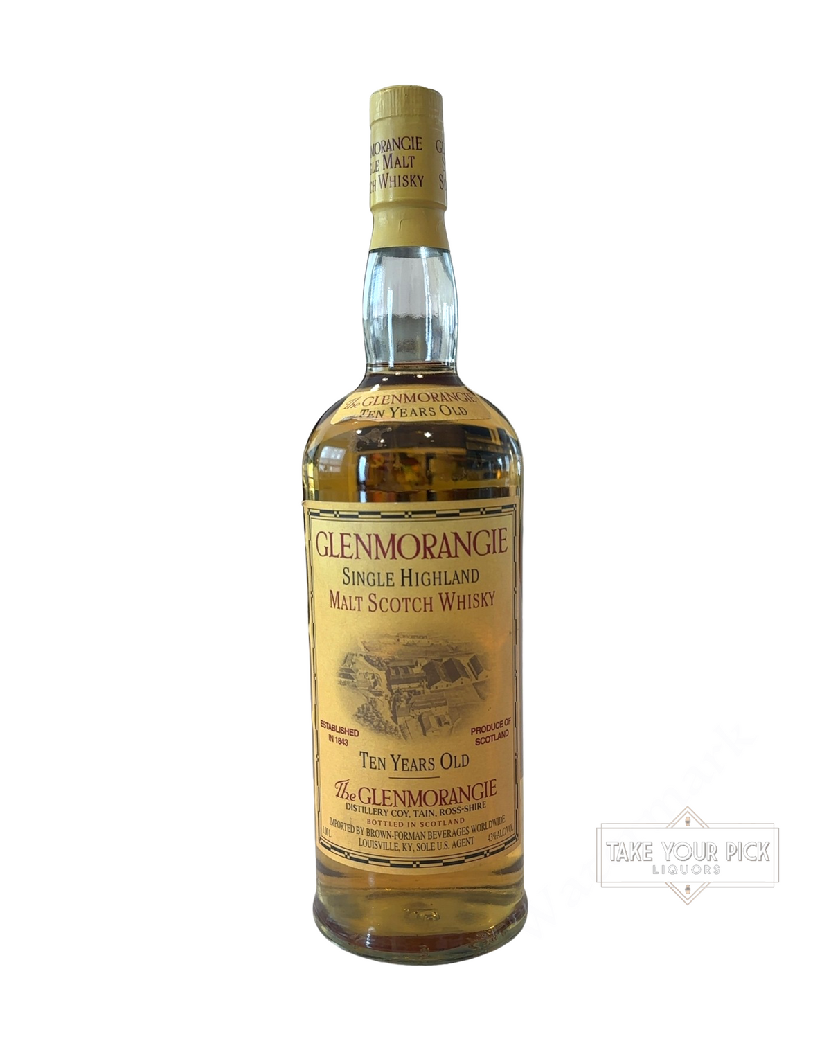 Glenmorangie Single Highland Malt Scotch Whisky 86 Proof
