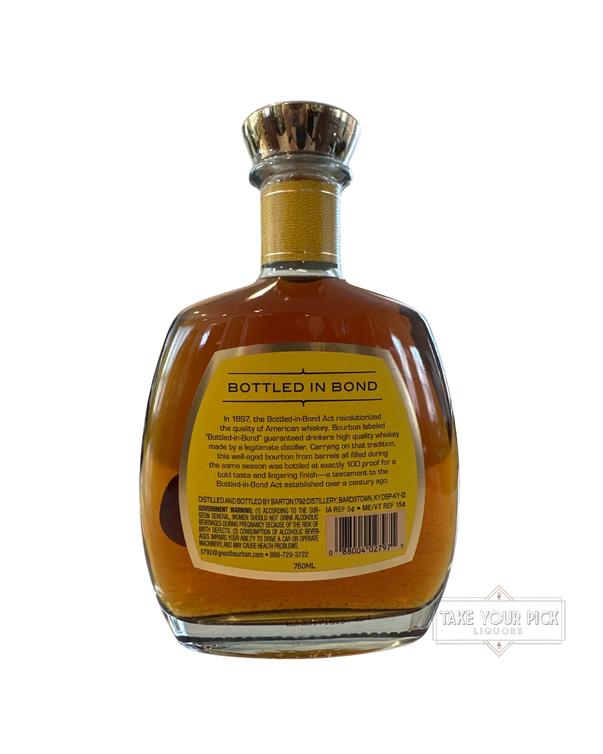 2023 1792 Bottled in Bond Single Barrel Select 100 Proof 750ml
