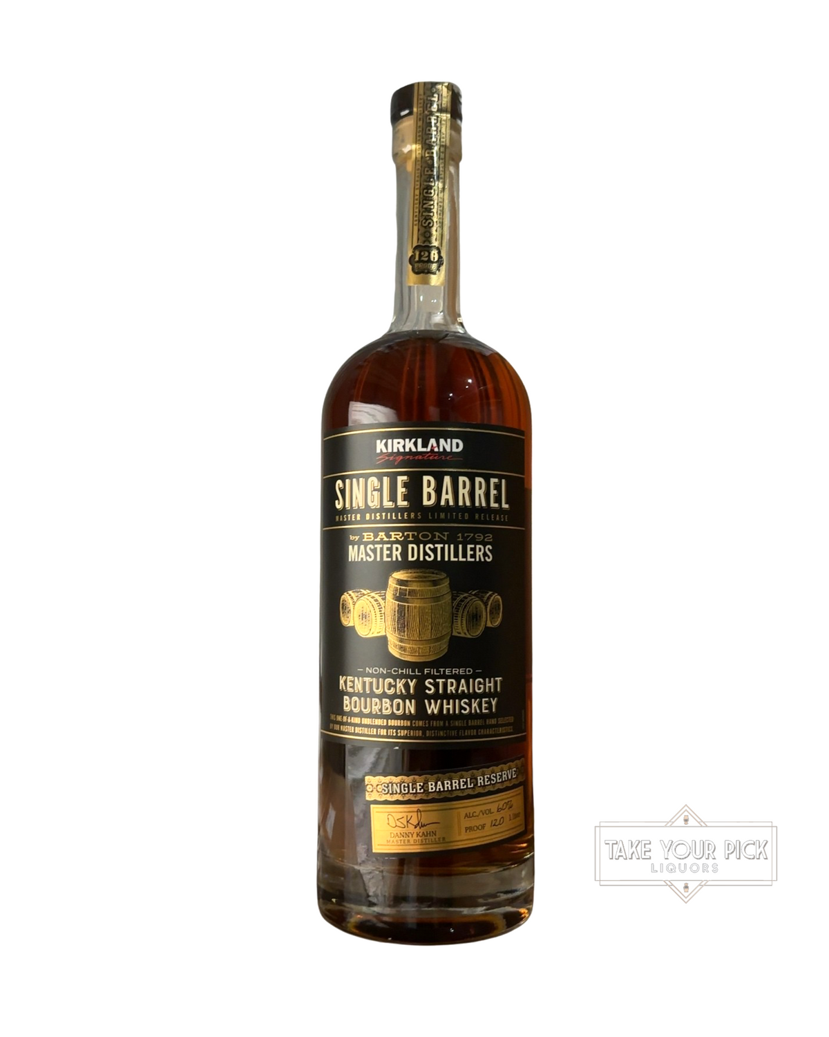 2023 Barton 1792 Master Distillers Kirkland Signature Single Barrel Kentucky Straight Bourbon Whiskey 120 Proof 1 Liter