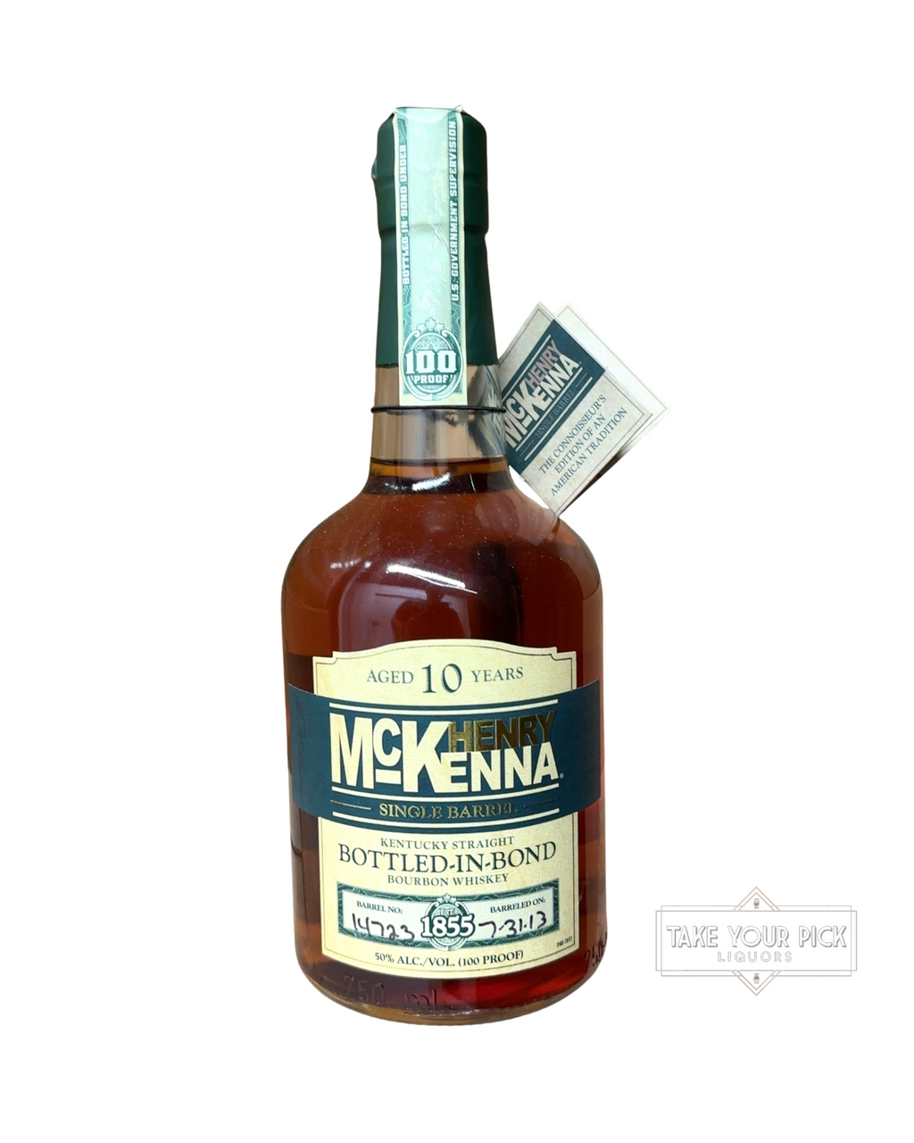 2023 Henry McKenna Single Barrel Bottled-in-Bond Bourbon Whiskey 100 Proof 750ml