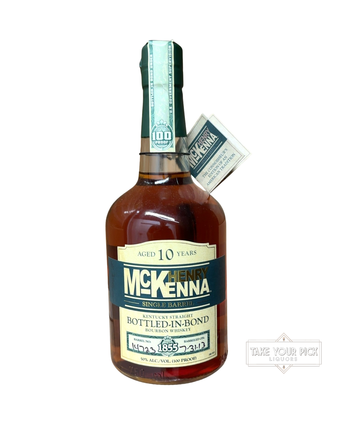 2023 Henry McKenna Single Barrel Bottled-in-Bond Bourbon Whiskey 100 Proof 750ml