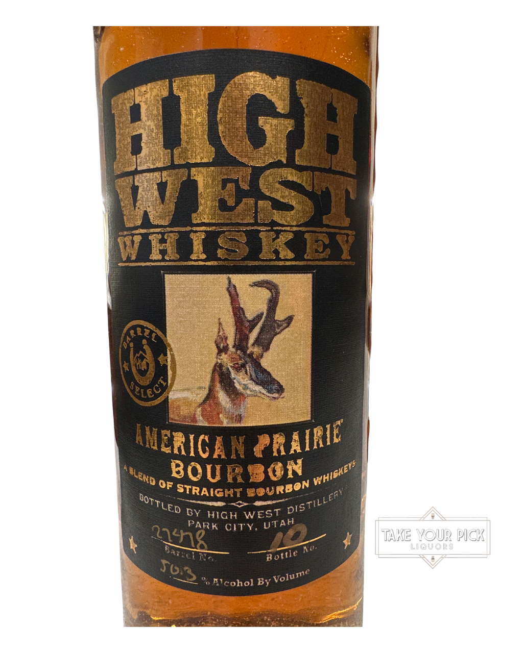 High West American Prairie Bourbon Kappy’s 1940 Barrel Society 100.6 Proof 750ml