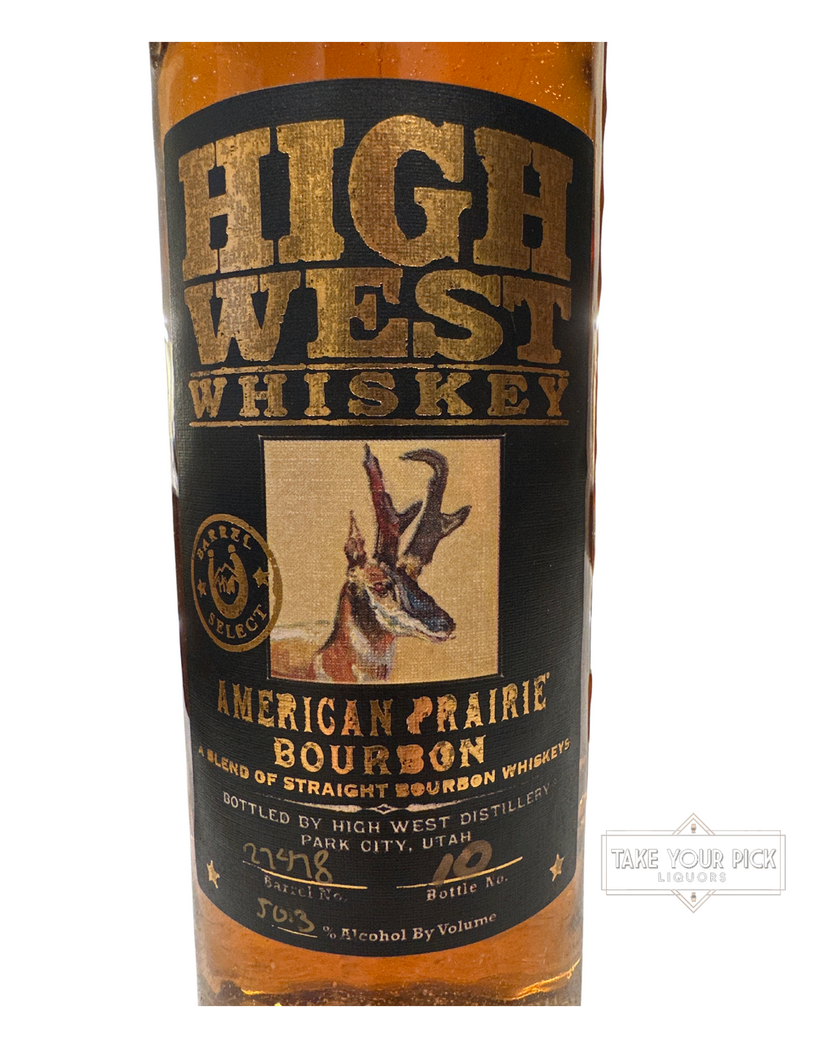 High West American Prairie Bourbon Kappy’s 1940 Barrel Society 100.6 Proof 750ml