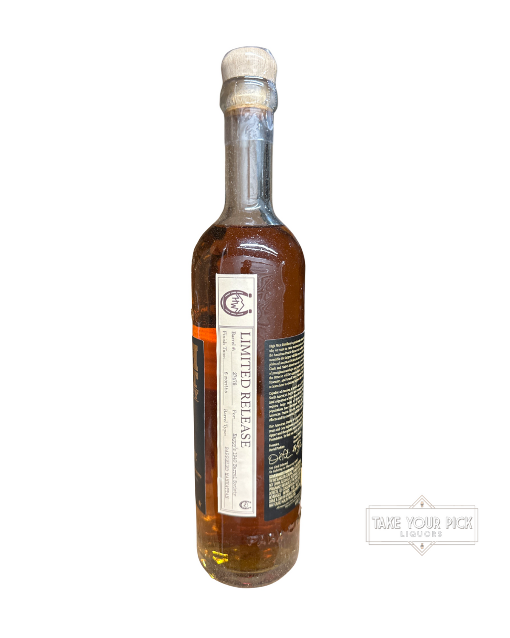 High West Distillery American Prairie Bourbon 100.6 Proof 750ml