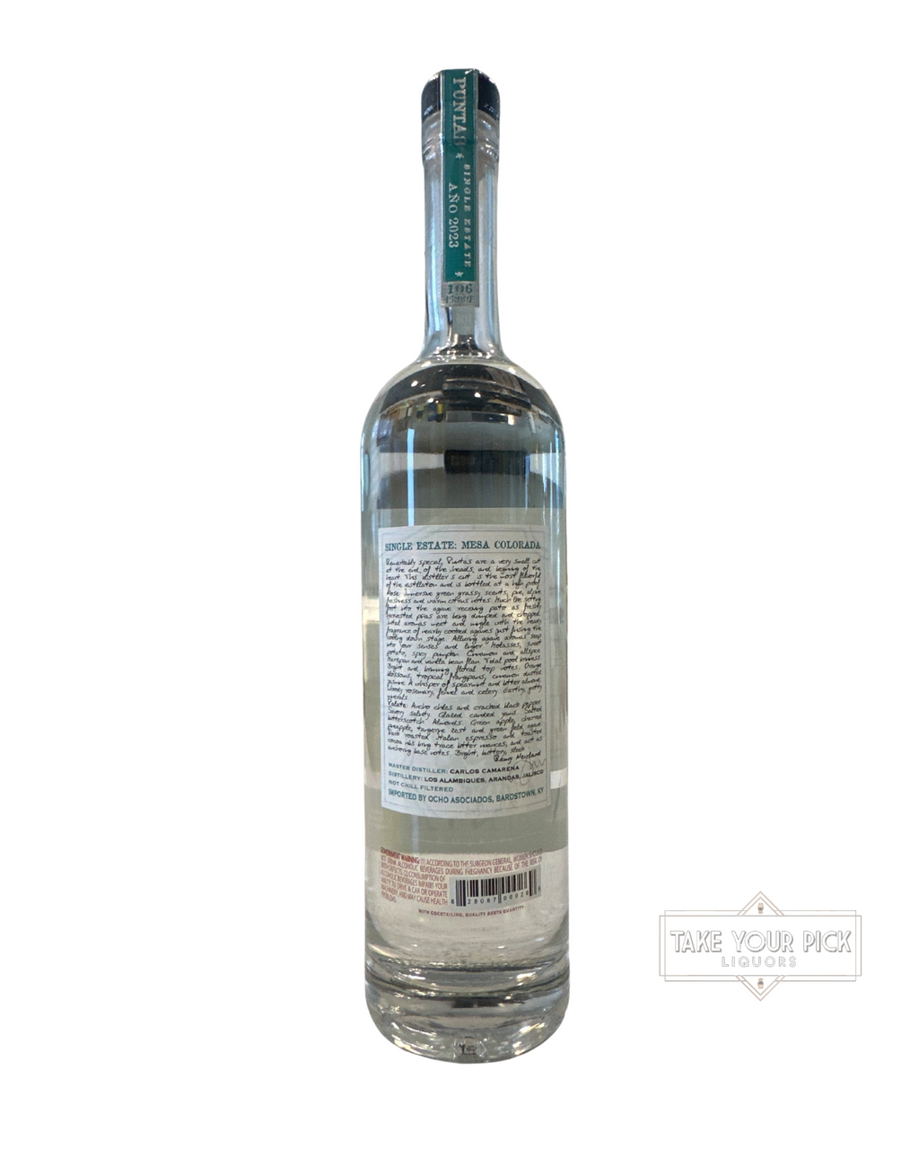 2023 Tequila Ocho Puntas Single Estate Tequila Plata 106 Proof 750ml