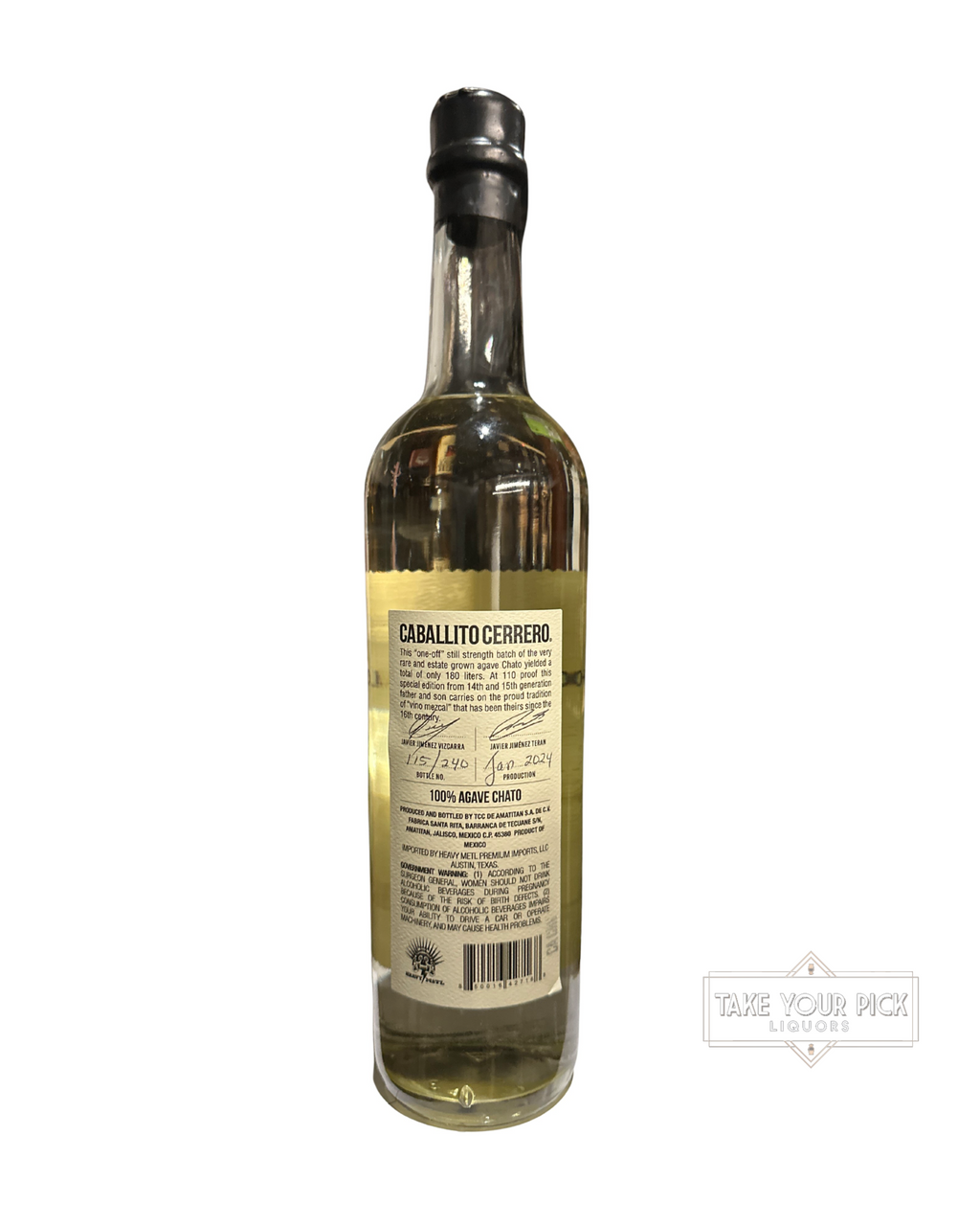 2024 Caballito Cerrero CHAT0 BLANCO CABALLITO CERRERO 110 Proof 750ml