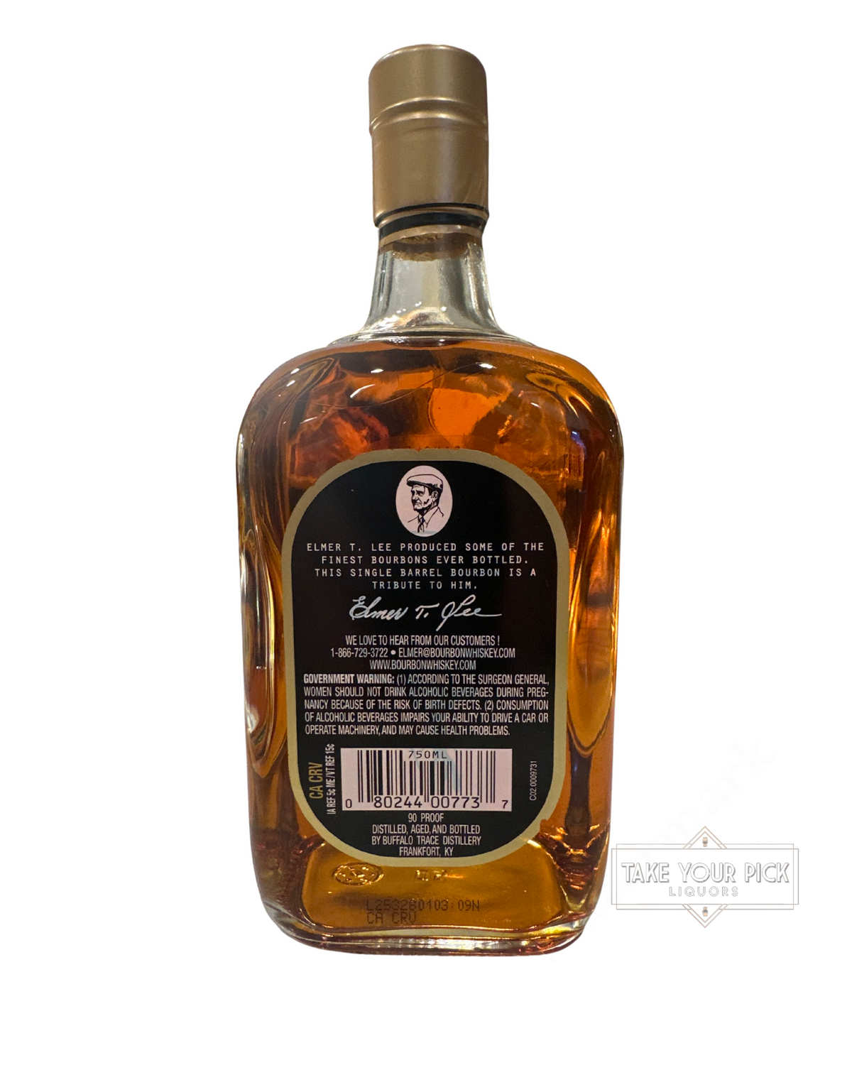 2025 Elmer T. Lee Single Barrel Sour Mash 90 Proof 750ml
