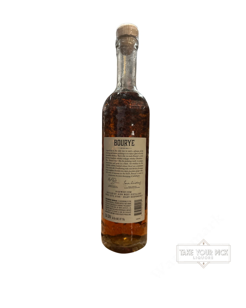 2025 High West Distillery BOURYE A BLEND OF STRAIGHT WHISKEYS 92 Proof 750ml