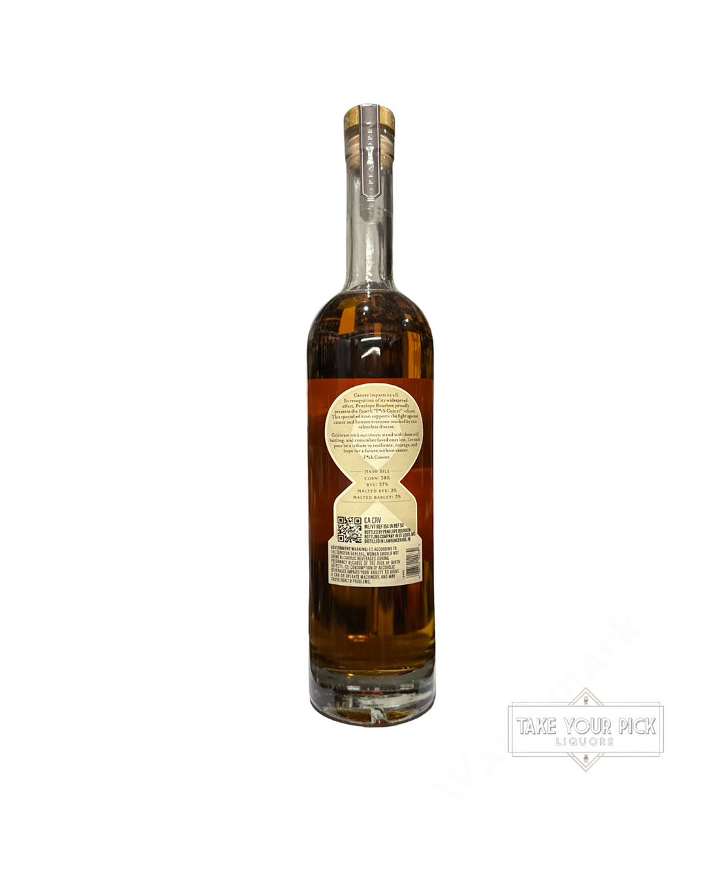 2025 Penelope Bourbon Fuck Cancer Penelope Blend of Straight Whiskey 94 Proof 750ml