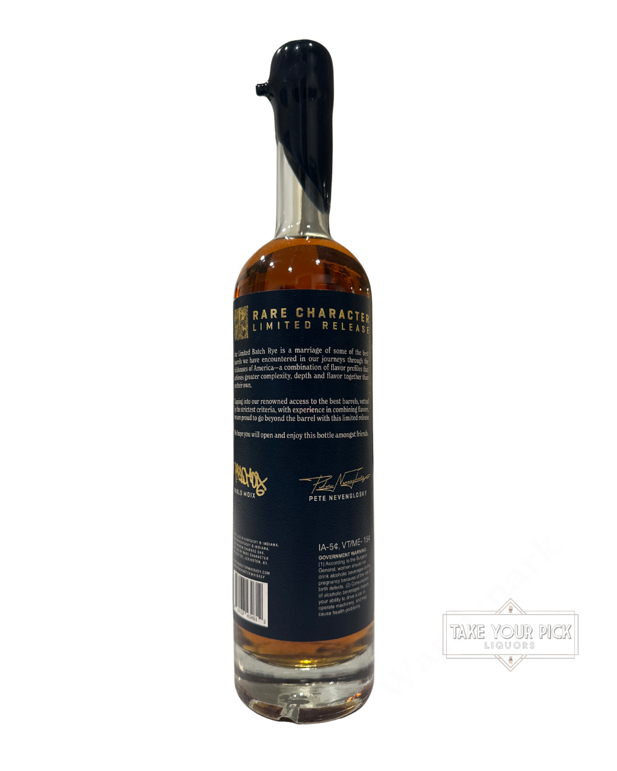 2025 Rare Character Limited Release Straight Rye Whiskey 123.76 Proof
