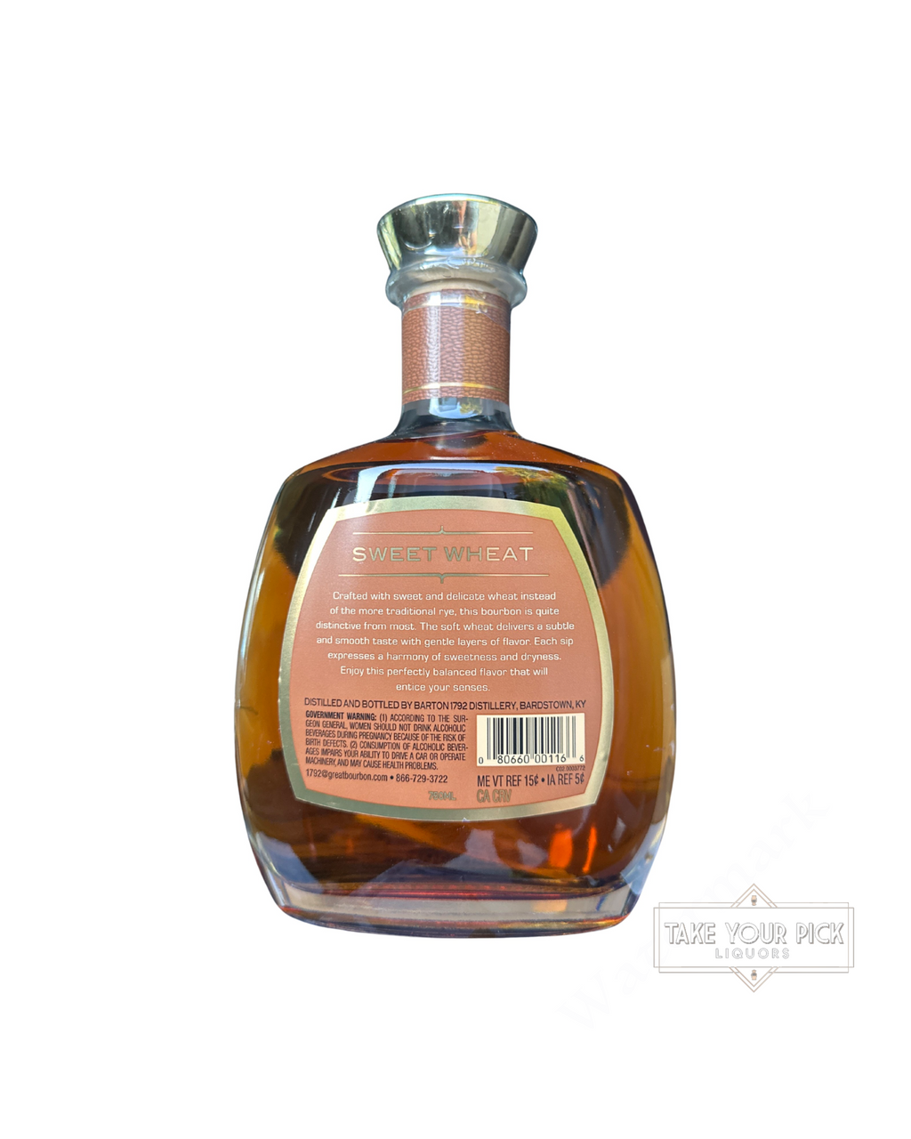 2026 Barton 1792 Distillery Sweet Wheat Kentucky Straight Bourbon Whiskey 91.2 Proof 750ml