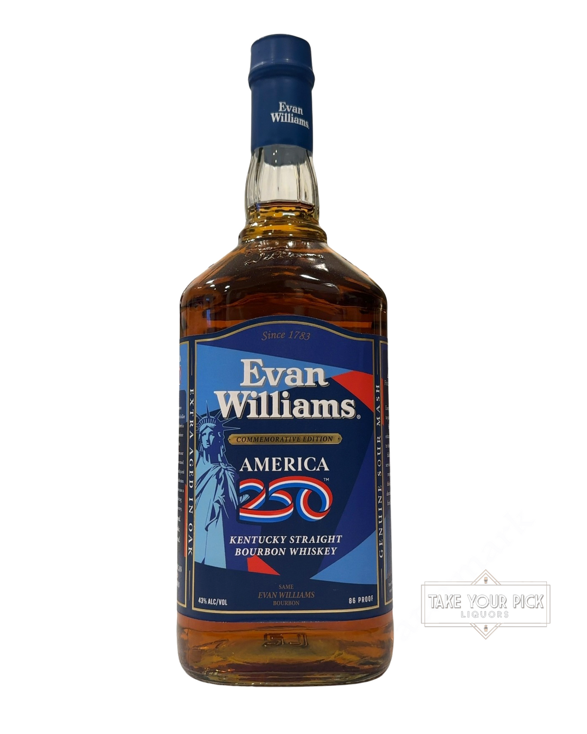 2026 Evan Williams Commemorative Edition America 250 86 Proof