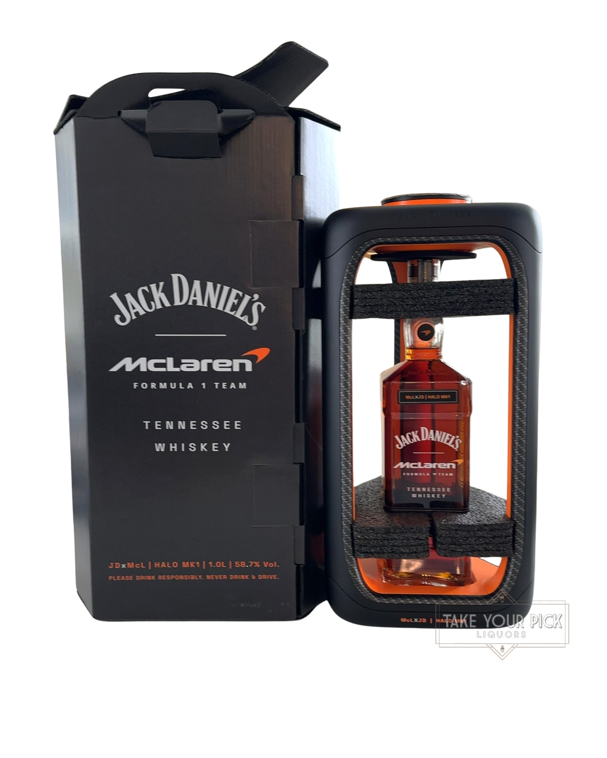 2026 Jack Daniel's Halo MK1 McLaren Formula 1 Team Tennessee Whiskey 117.4 Proof 1000ml