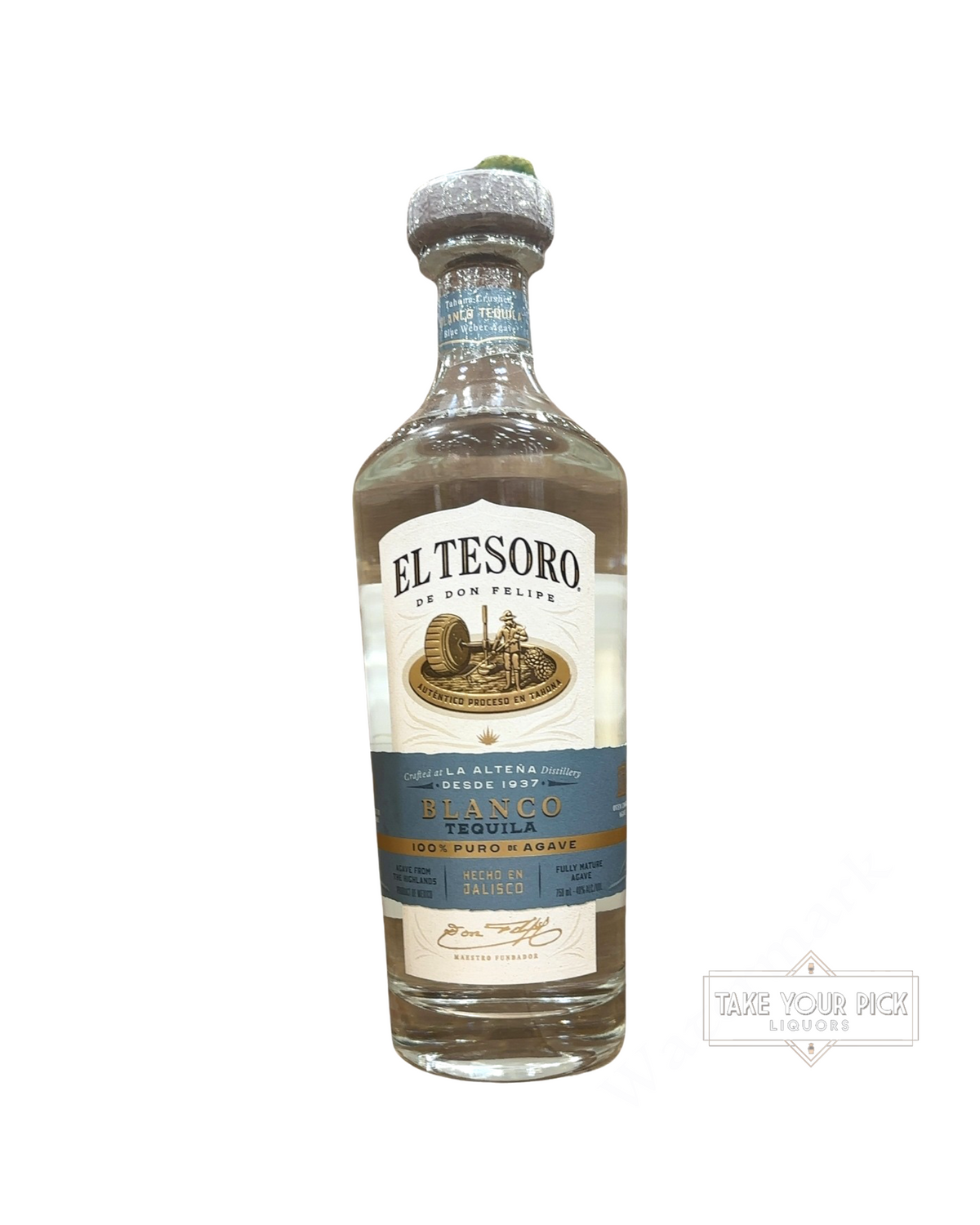 2026 La Alteña Distillery El Tesoro Blanco Tequila 80 Proof