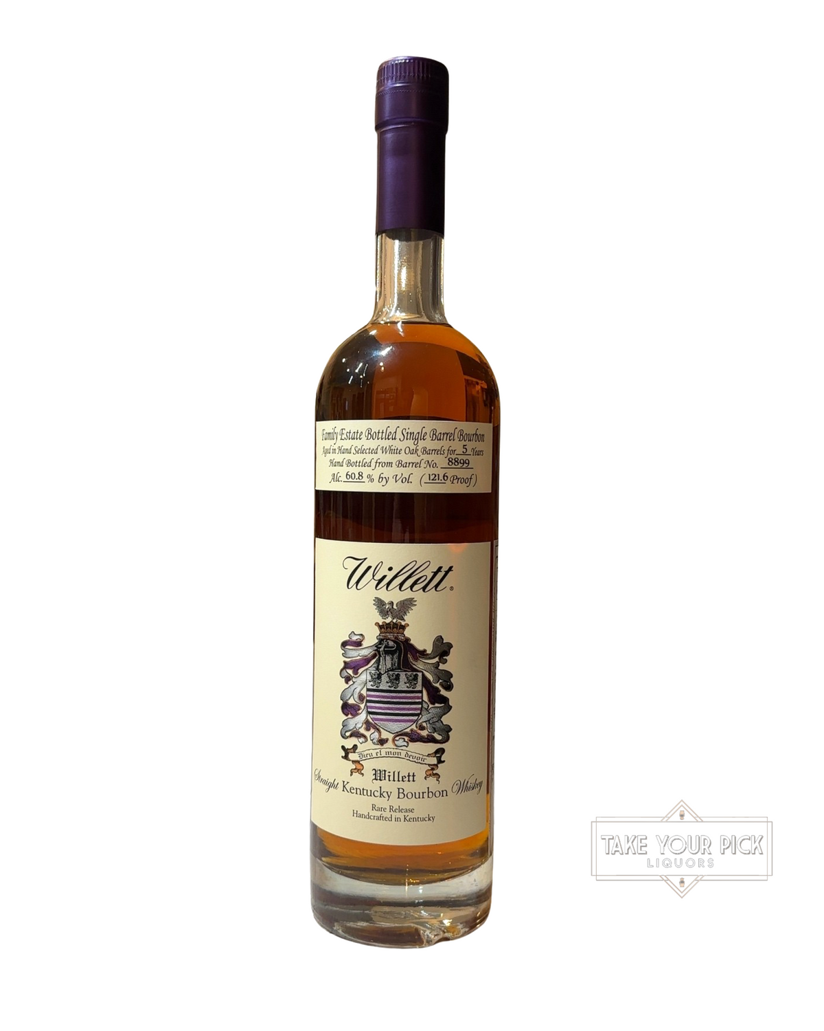 2026 Willett 5 Year Single Barrel Bourbon (Jack Rose Beltway Connection #8899) 121.6 Proof 750ml