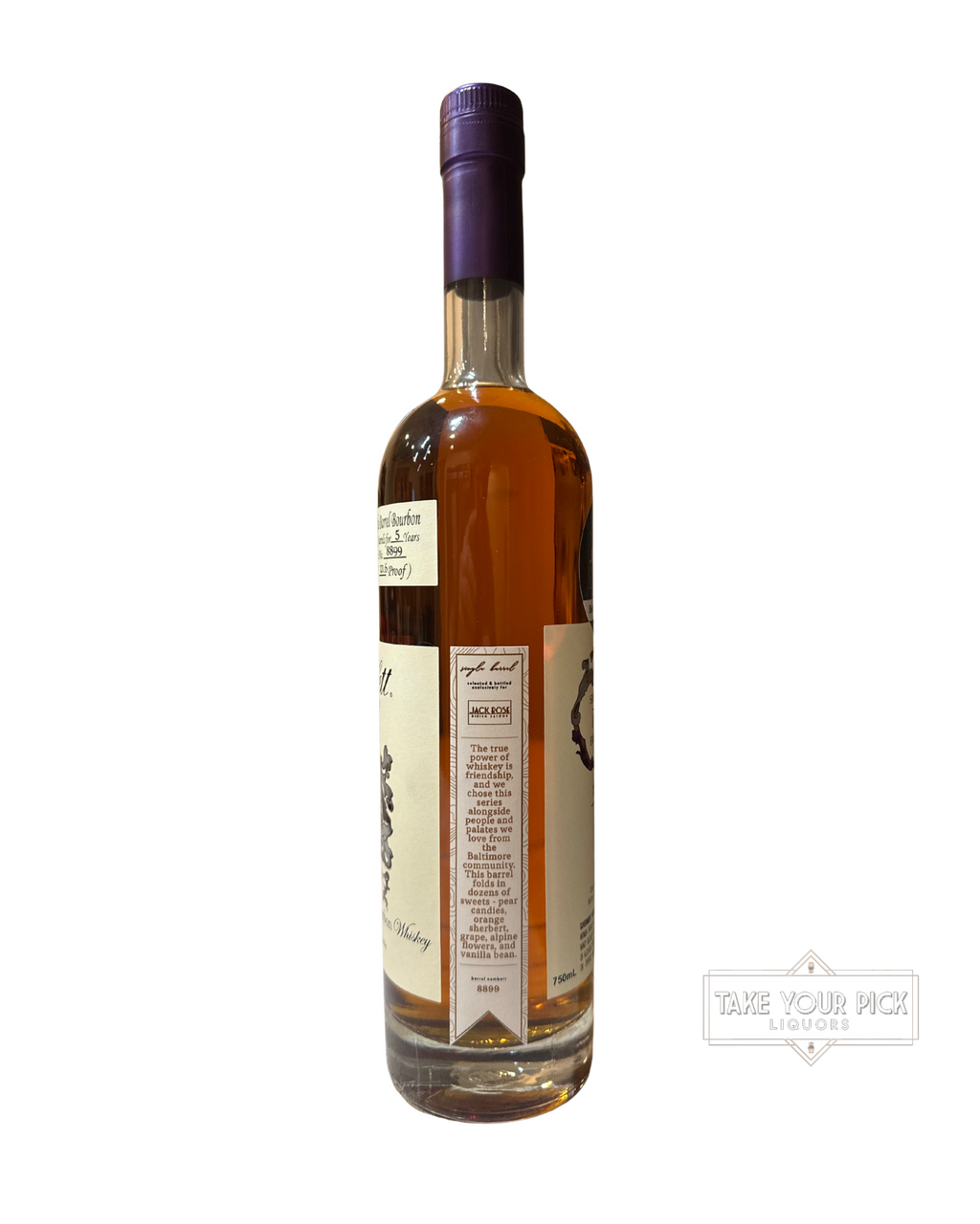 2026 Willett 5 Year Single Barrel Bourbon (Jack Rose Beltway Connection #8899) 121.6 Proof 750ml