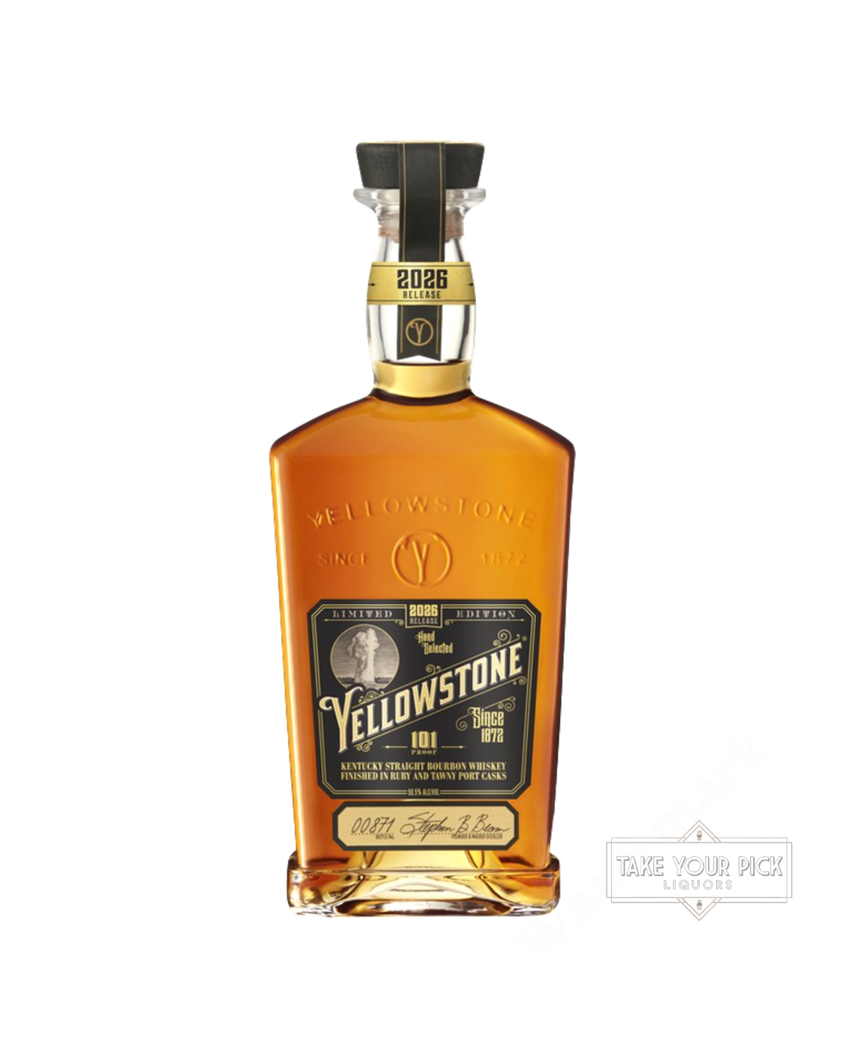 2026 Yellowstone Limited Edition Hand Selected Kentucky Straight Bourbon Whiskey 101 Proof