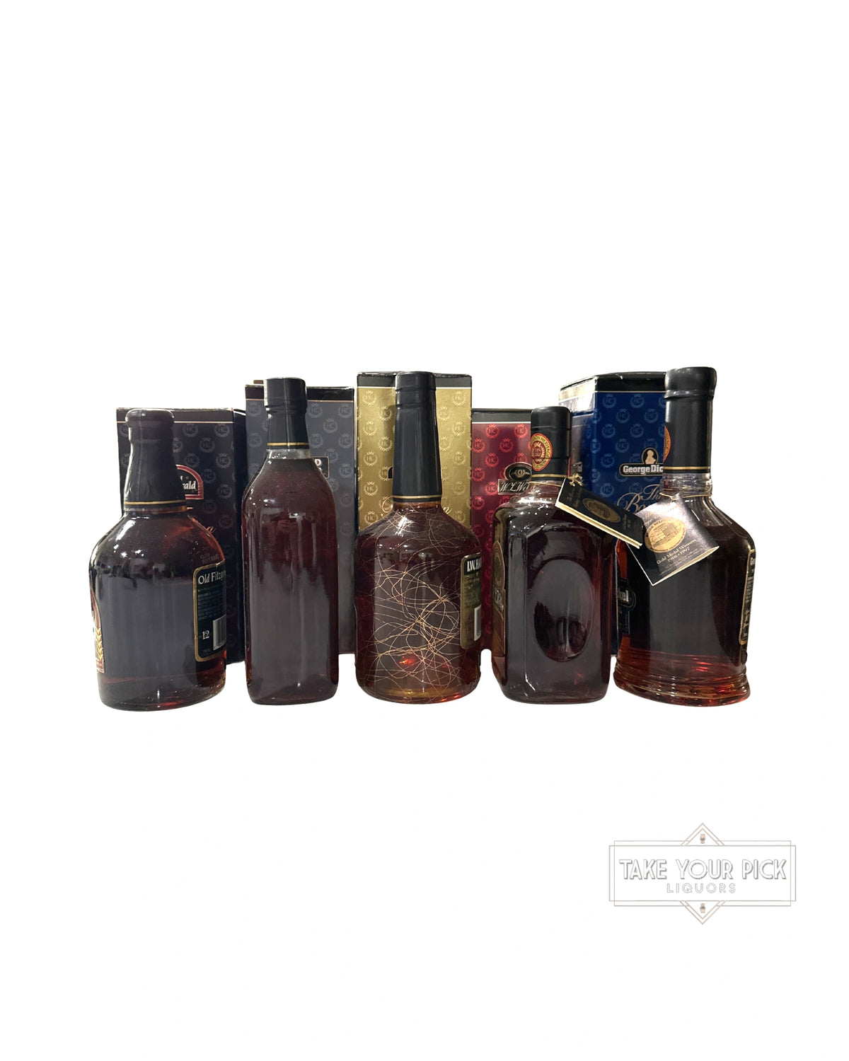 90's Release 1990's Bourbon Heritage Collection Complete Set Multipack (5 Bottles) 100 Proof 750ml