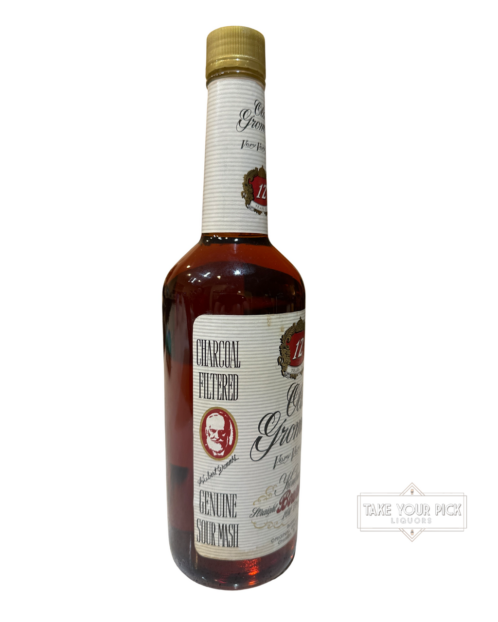 90’s Release Old Grommes 12 Year Very Very Rare Kentucky Straight Bourbon Whiskey 101 Proof 750ml