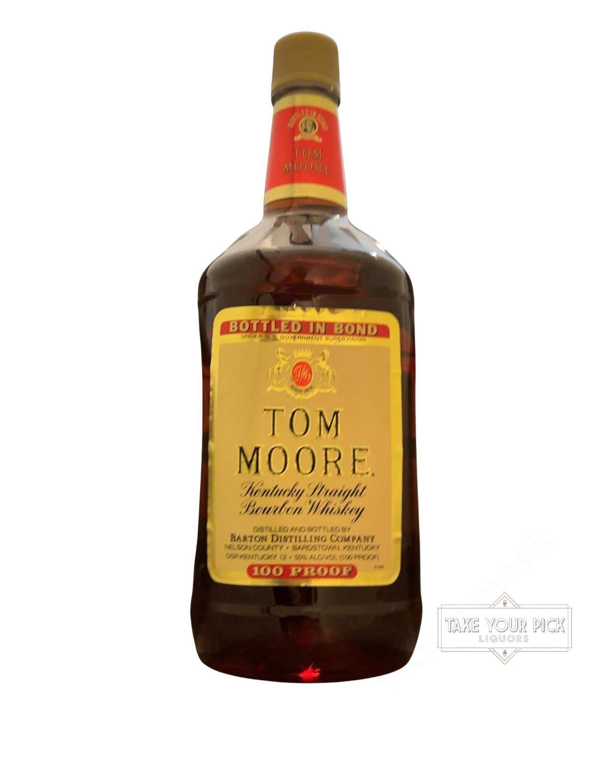 Barton Tom Moore Kentucky Straight Bourbon Whiskey 100 Proof Plastic 1.75 Liter