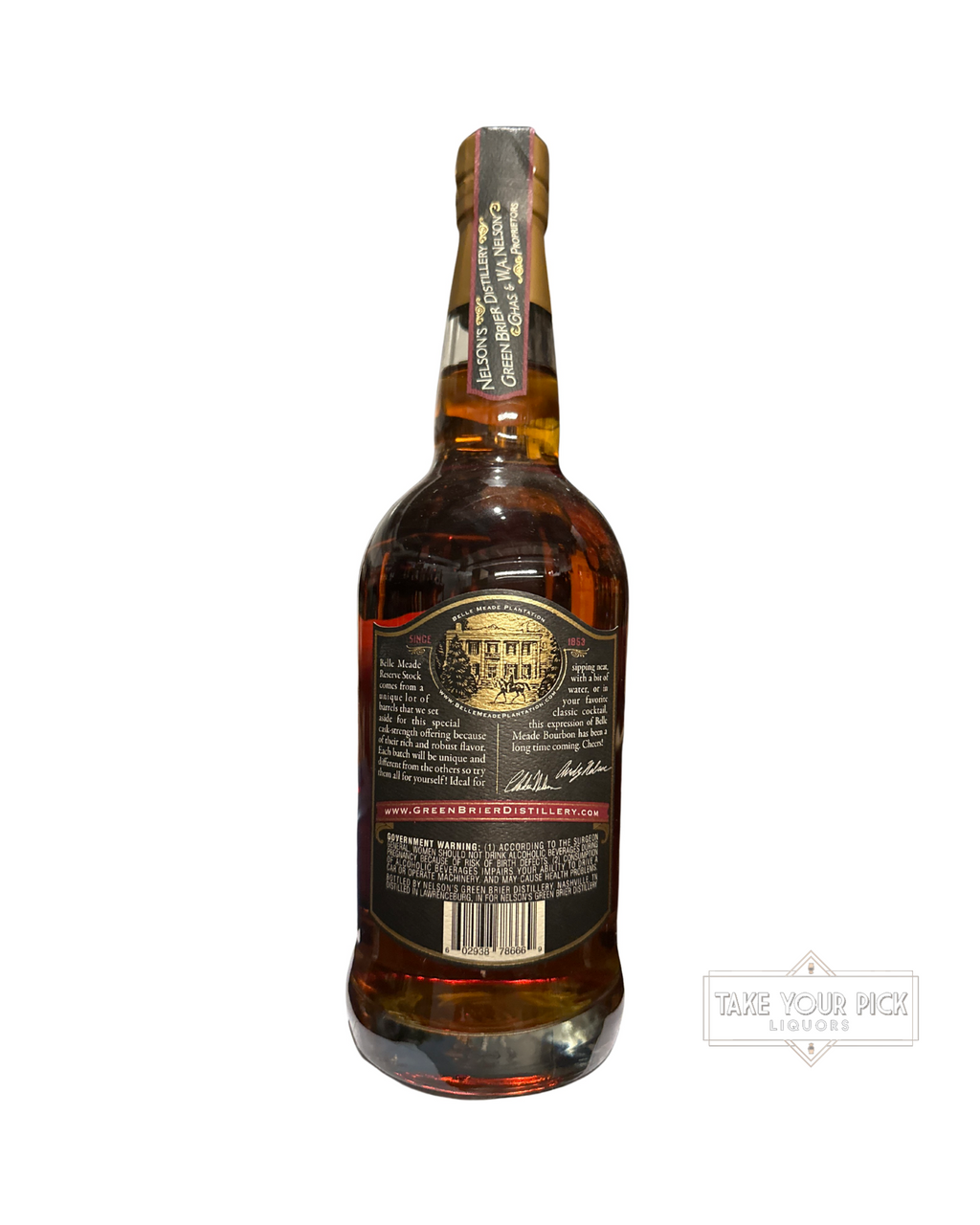 Belle Meade Cask Strength Reserve Bourbon 113.8 Proof 750ml