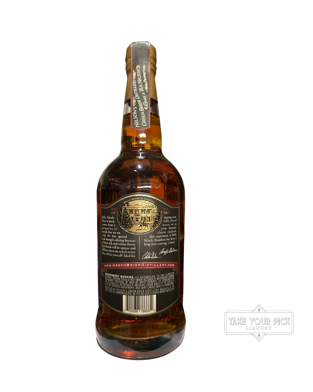 Belle Meade Cask Strength Reserve Bourbon 114.5 Proof 750ml