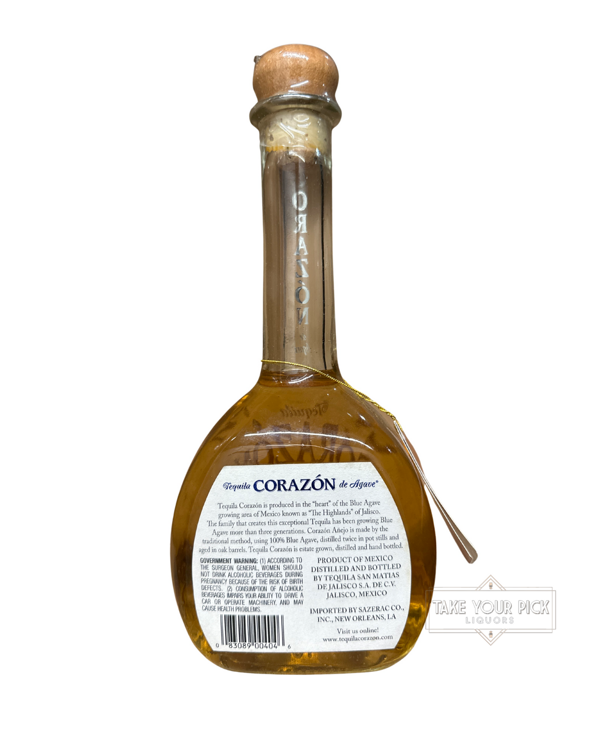 Corazon de Agave Anejo Tequila 80 Proof 750ml