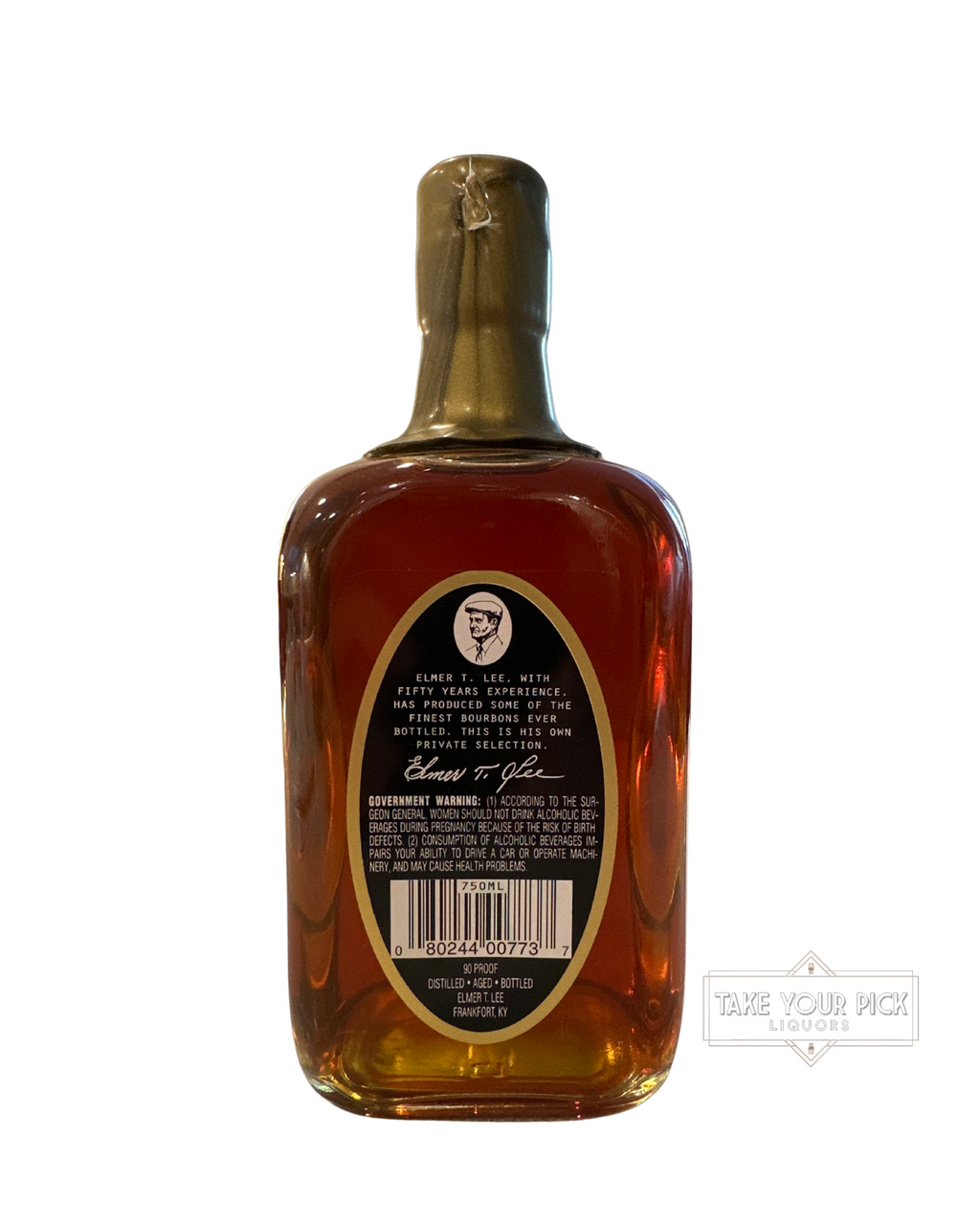 Elmer T. Lee Wax Single Barrel Sour Mash 90 Proof 750ml