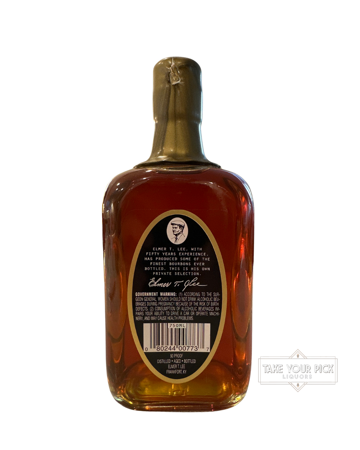Elmer T. Lee Wax Single Barrel Sour Mash 90 Proof 750ml