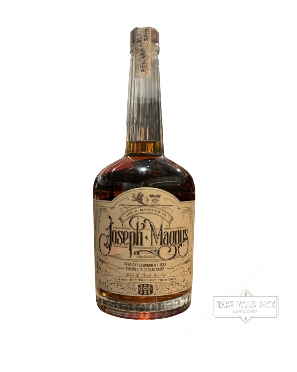 Jos. A. Magnus & Co. Joseph Magnus Hand Selected Straight Bourbon Whiskey Finished in Cognac Casks 106.94 Proof