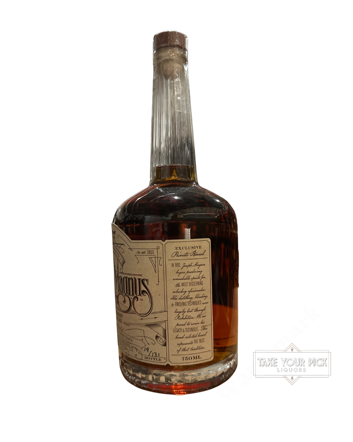 Jos. A. Magnus & Co. Joseph Magnus Hand Selected Straight Bourbon Whiskey Finished in Cognac Casks 106.94 Proof