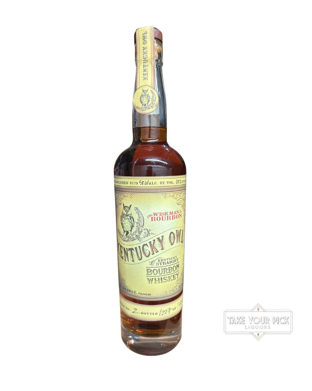 Kentucky Owl Bourbon Whiskey 117.2 Proof 750ml (Batch 2)