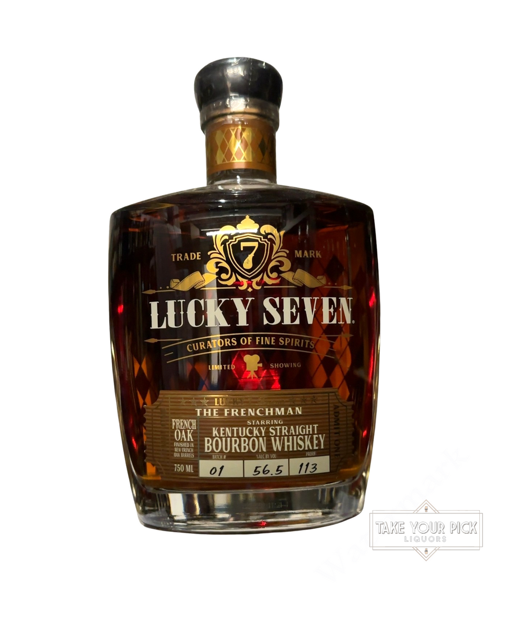 Lucky Seven The Frenchman Kentucky Straight Bourbon Whiskey 113 Proof 750ml