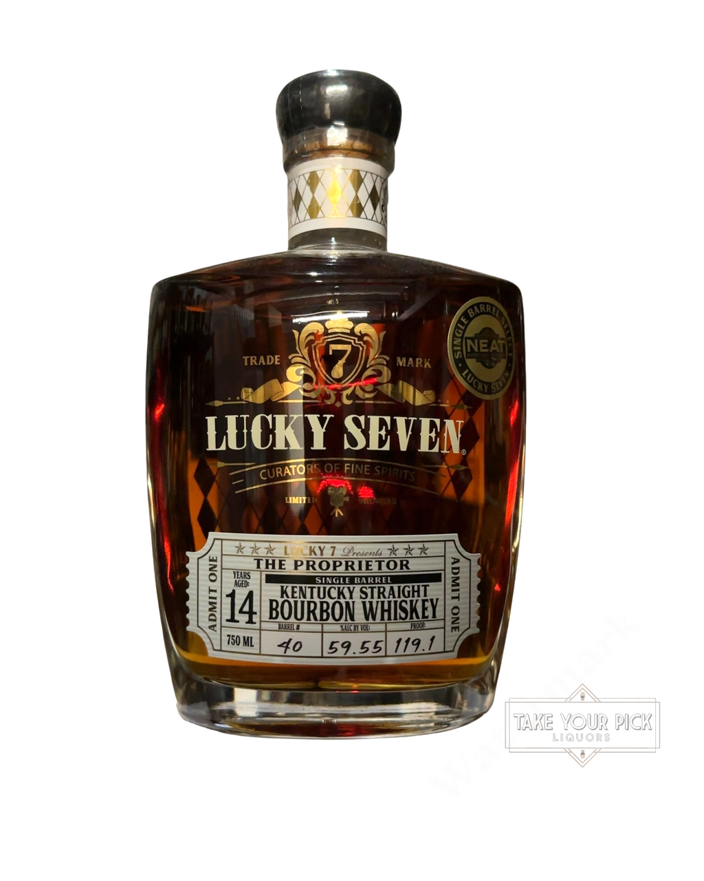 Lucky Seven The Proprietor Kentucky Straight Bourbon Whiskey 119.1 Proof 750ml