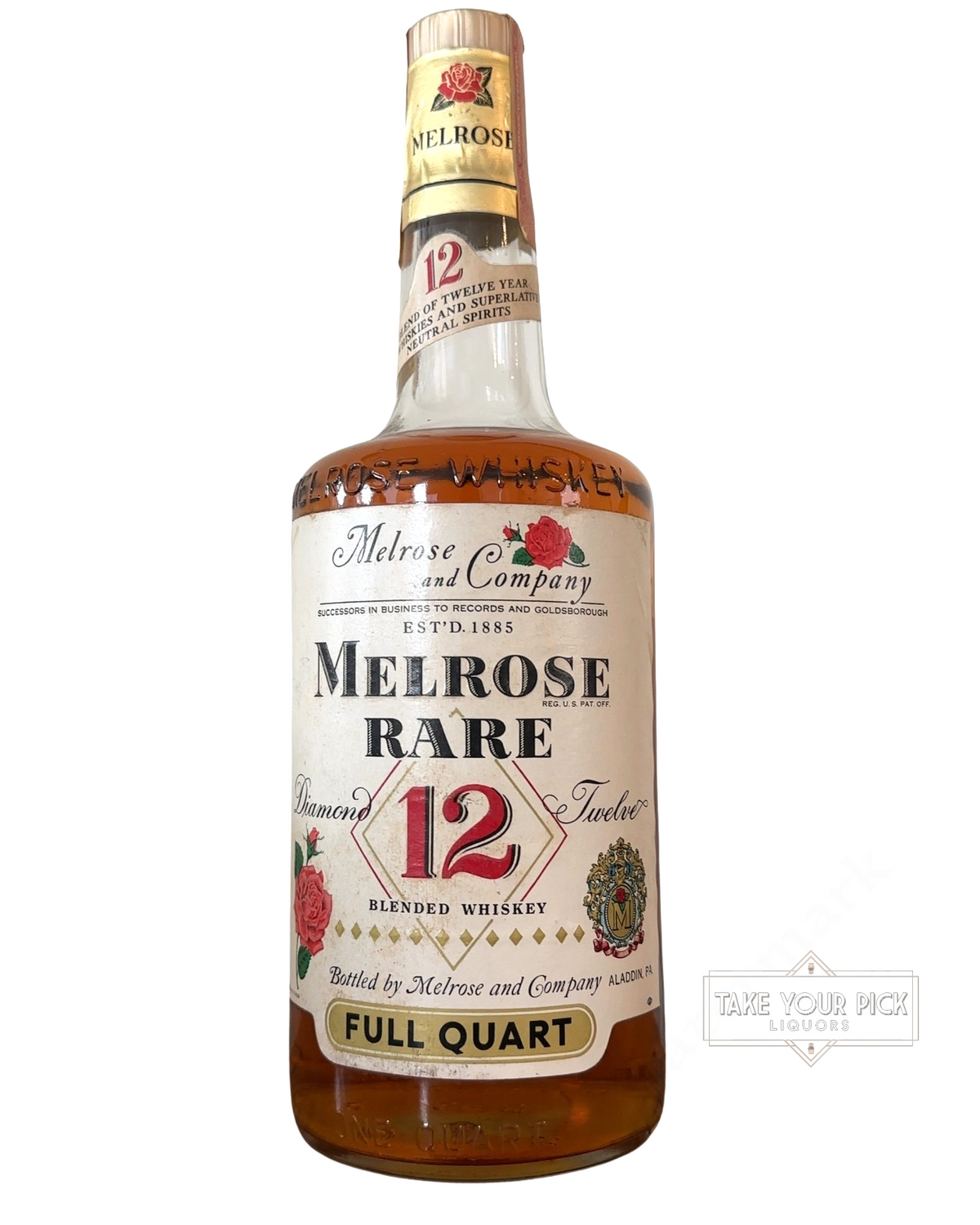 Melrose and Company Melrose Rare 12 Blended Whiskey 86 Proof
