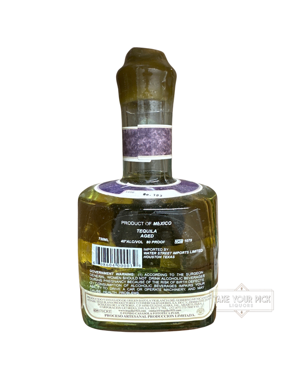 Nom 1079 Tequila Reposado Single Barrel 80 Proof 750ml