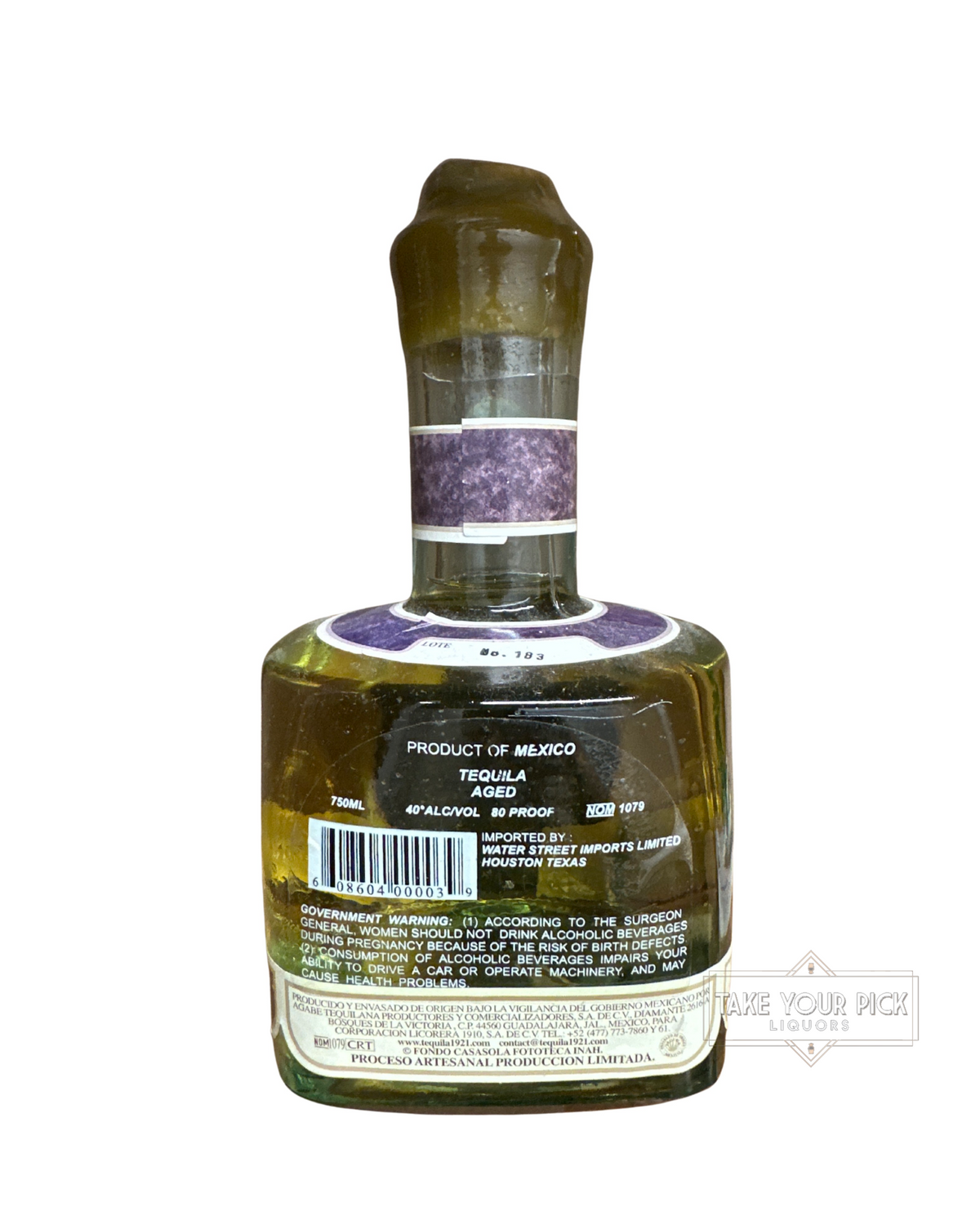 Nom 1079 Tequila Reposado Single Barrel 80 Proof 750ml