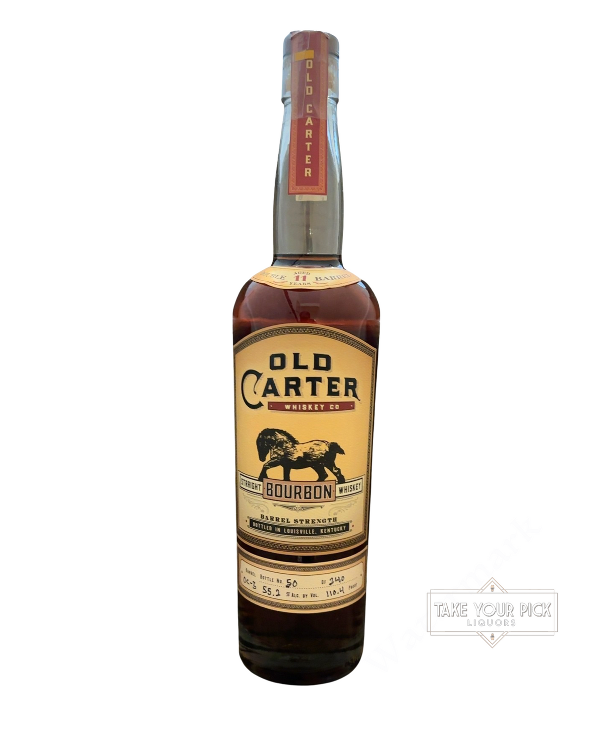 Old Carter Whiskey Co Old Carter Straight Bourbon Whiskey Barrel Strength 110.4 Proof