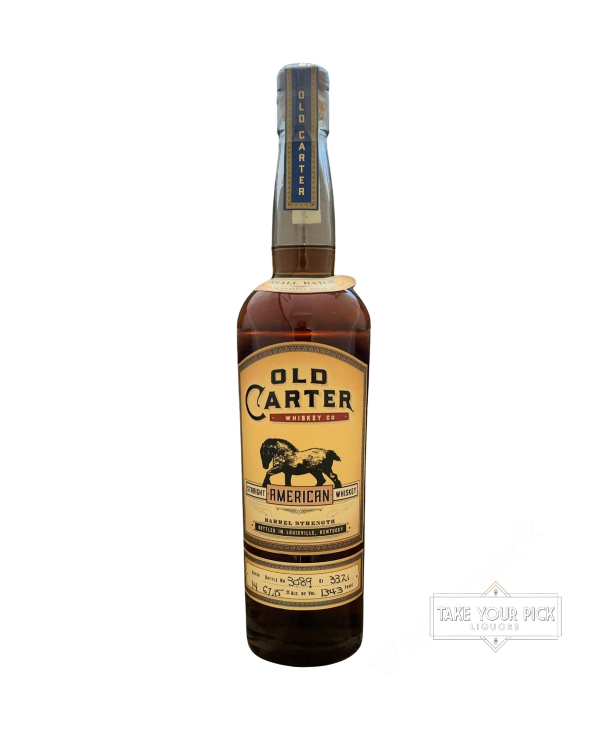 Old Carter Whiskey Co Old Carter Straight American Whiskey Barrel Strength 134.3 Proof