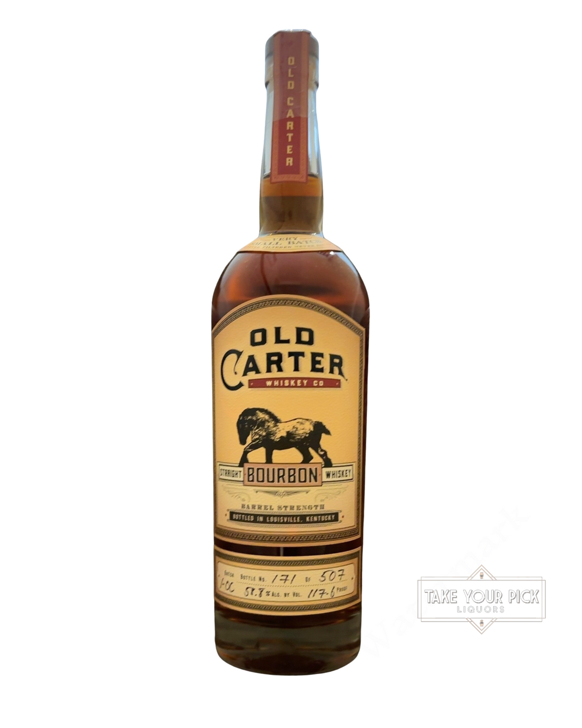 Old Carter Whiskey Co Old Carter Straight Bourbon Whiskey Barrel Strength 117.6 Proof