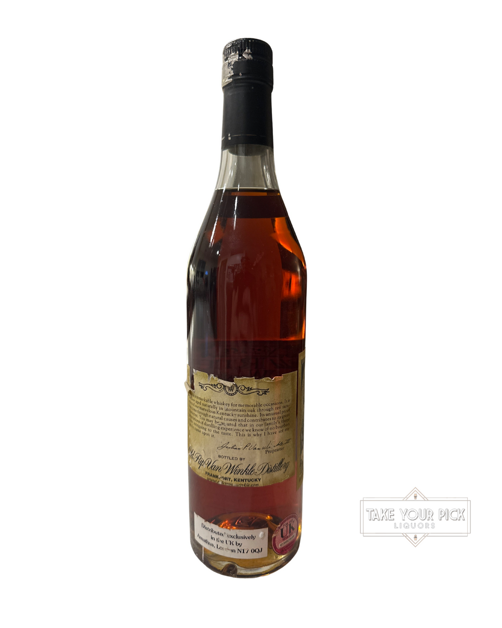 Old Rip Van Winkle Distillery Handmade Bourbon 107 Proof 700ml