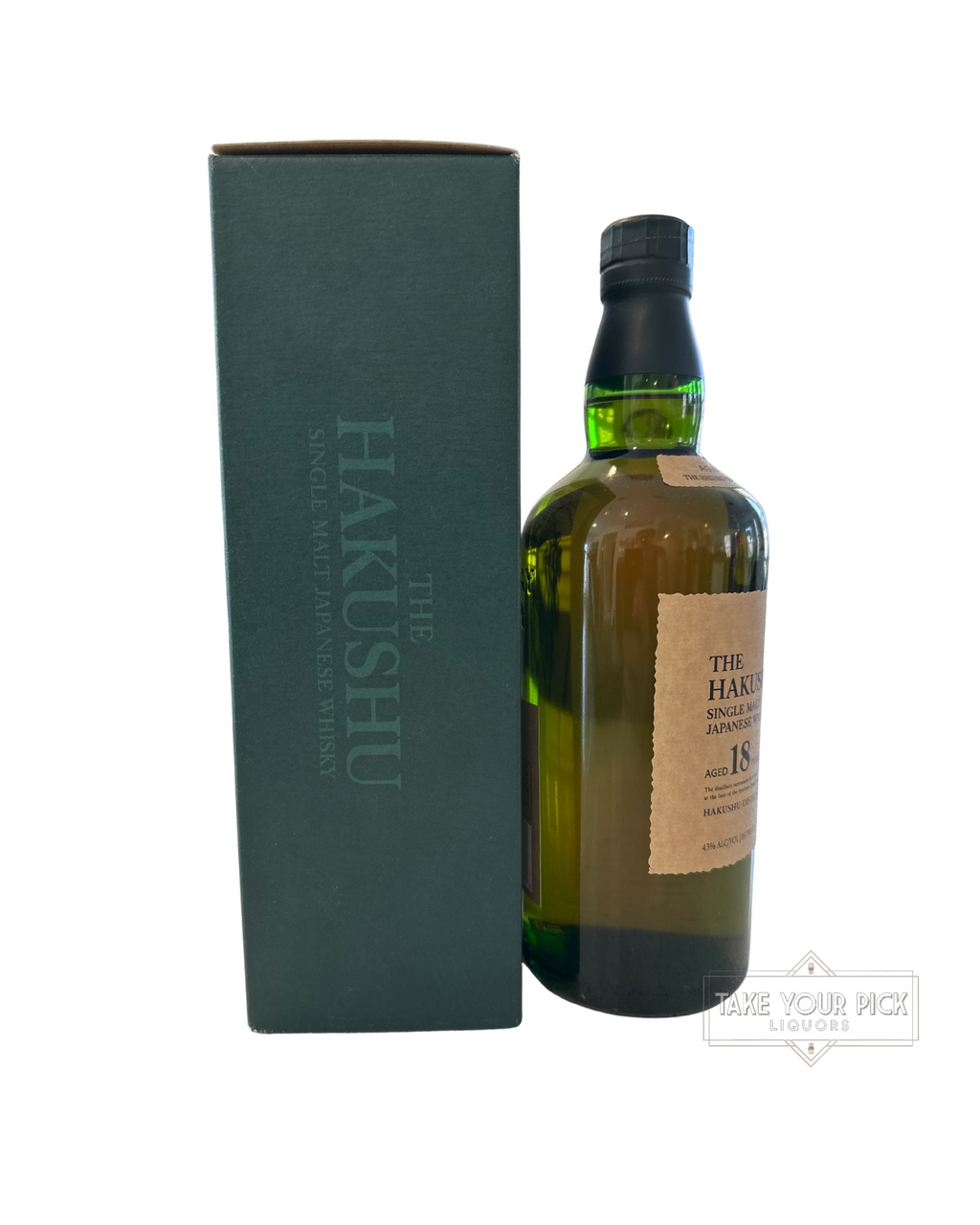Older Bottling Hakushu 18 Year Single Malt Japanese Whisky 86 Proof 750ml