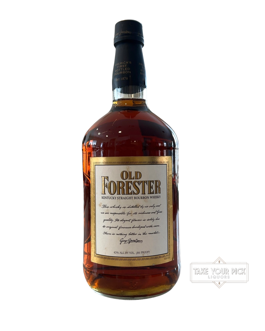 Prior to ‘03 Old Forester Kentucky Straight Bourbon Whisky 86 Proof 1750ml