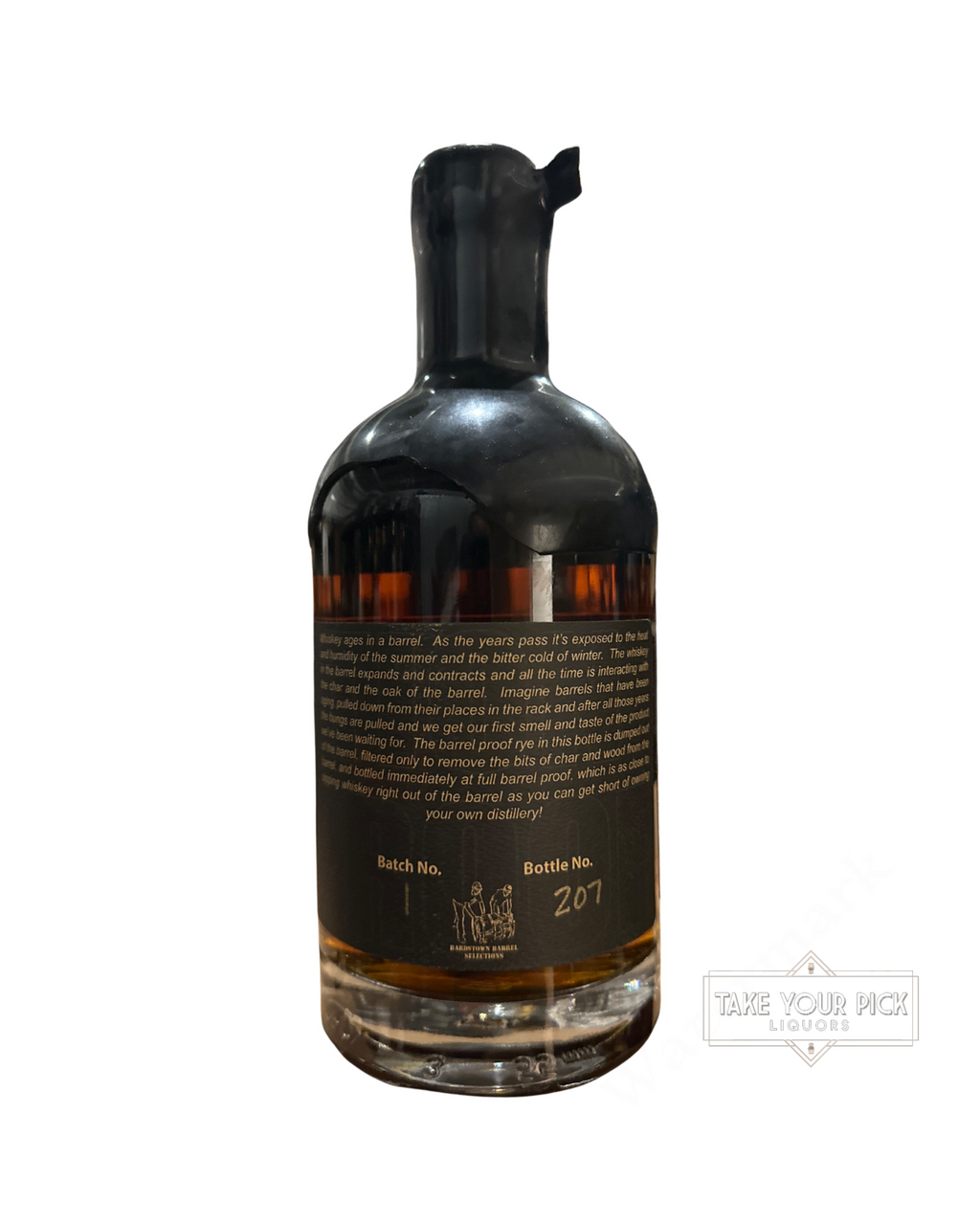 Redemption Barrel Proof Straight Rye Whiskey 110.1 Proof 750ml