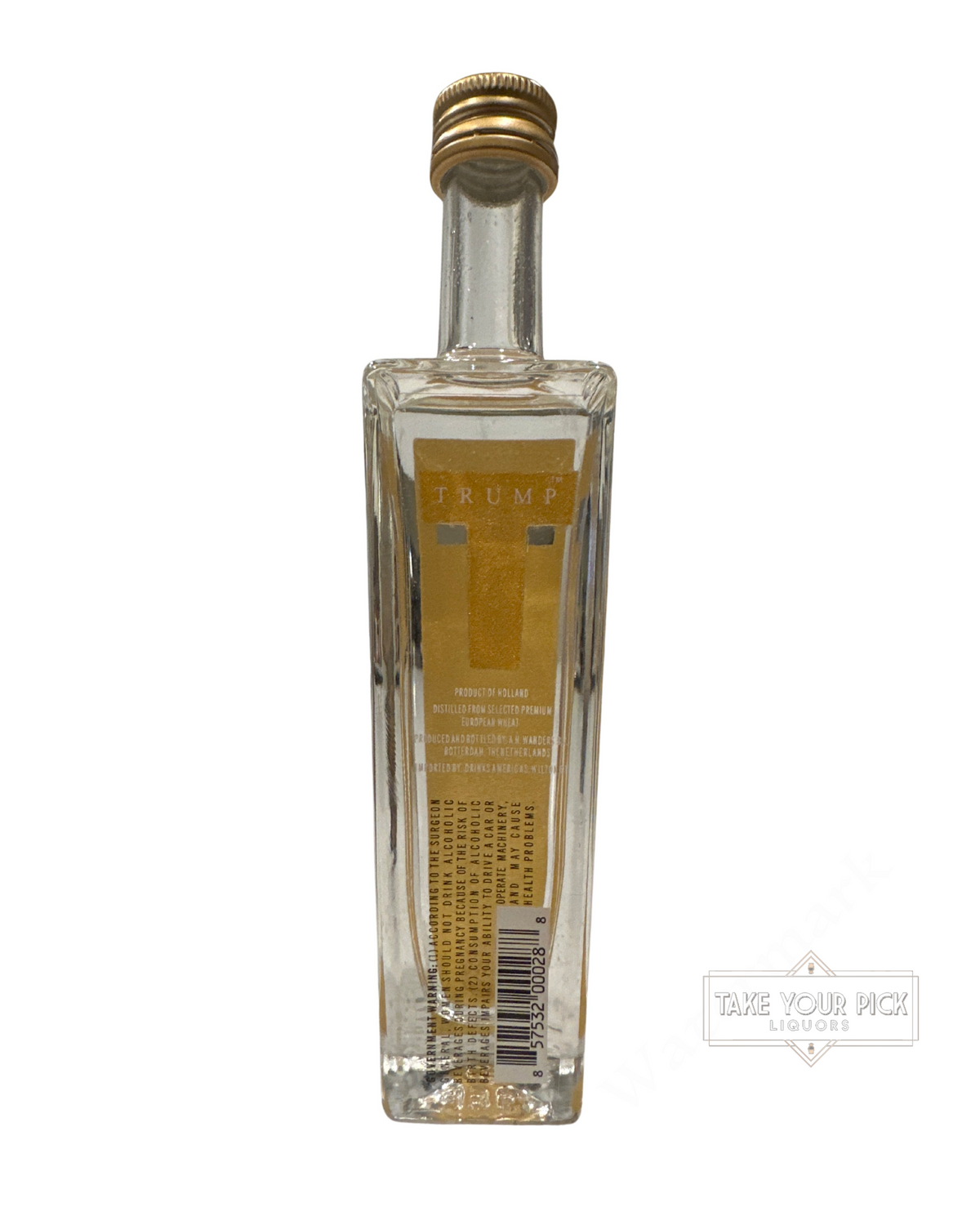 Trump Vodka 80 Proof Miniature 50ml